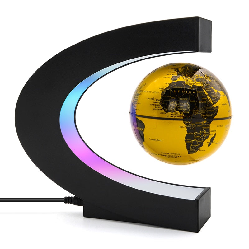 Magnetic Levitation Globe C Shape Night Light