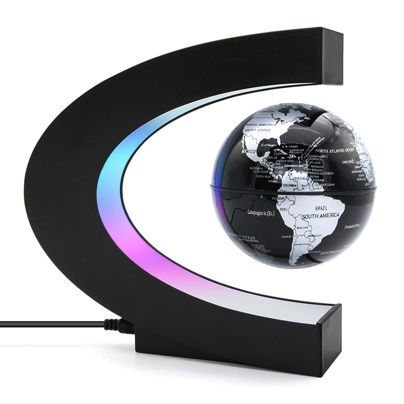 Magnetic Levitation Globe C Shape Night Light