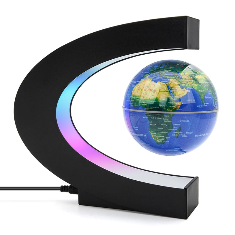 Magnetic Levitation Globe C Shape Night Light